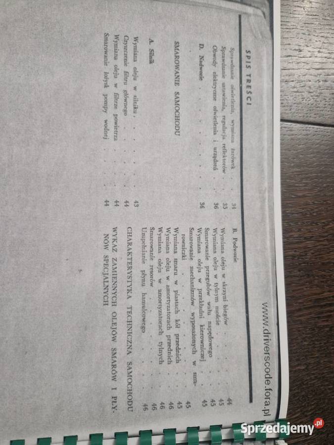 Instrukcja obsługi FSO Warszawa 203 203P Naprawa