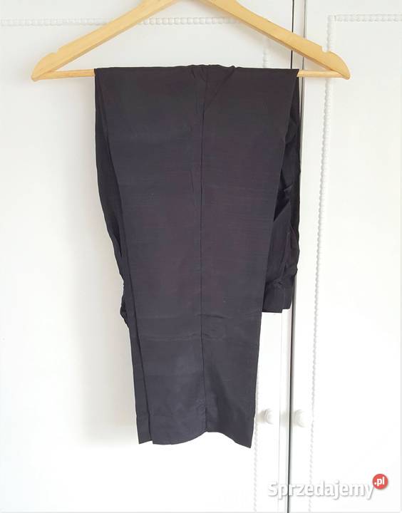 Nowa czarna suknia S 36 M 38 szyfon haft maxi zachodniopomorskie Szczecin