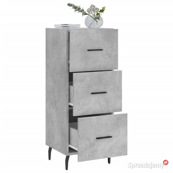 Szafka szarość betonu 345x34x90 materiał Warszawa