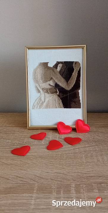 Pamiątka Ślubu haft krzyżykowy rękodzieło Olsztyn