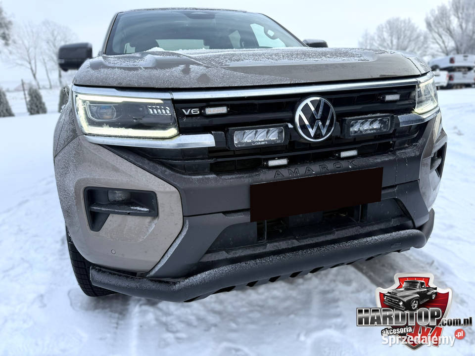 Orurowanie przednie Czarne rozłożyste z blachą Pasłęk