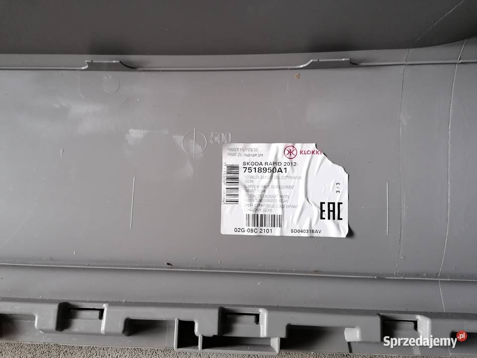 Skoda Rapid liftback zderzak tylni nowy osobowe Zderzaki świętokrzyskie Jaworznia