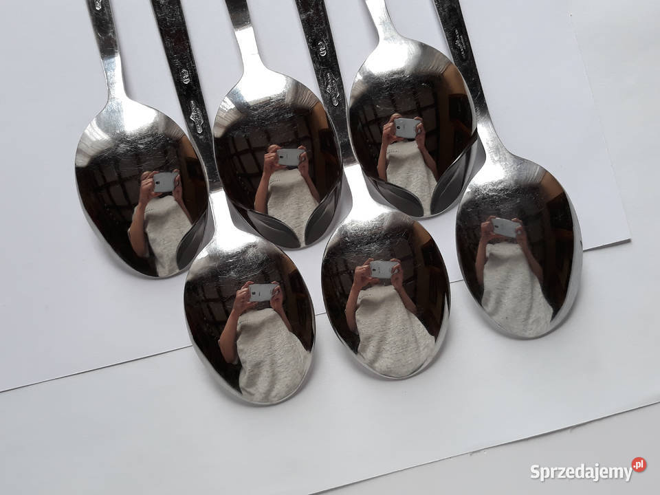 Łyżki obiadowe 3 KONWALIE Gerlach sztućce PRL Dąbrowa Górnicza