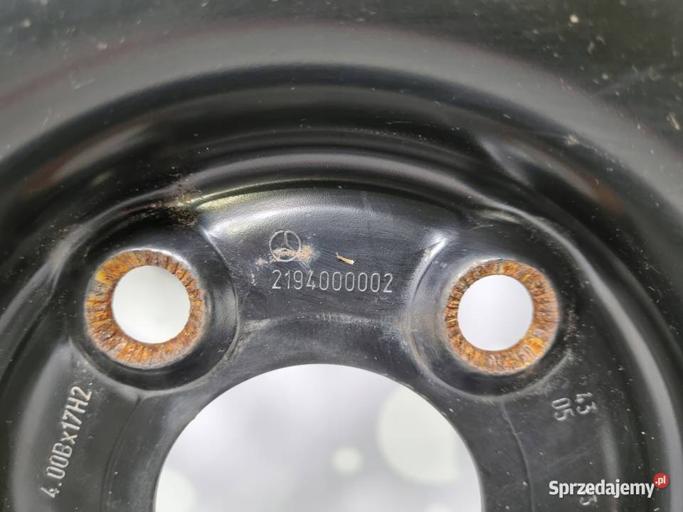KOŁO DOJAZDOWE Mercedes W211 C219 15570 R17 Chełm sprzedam