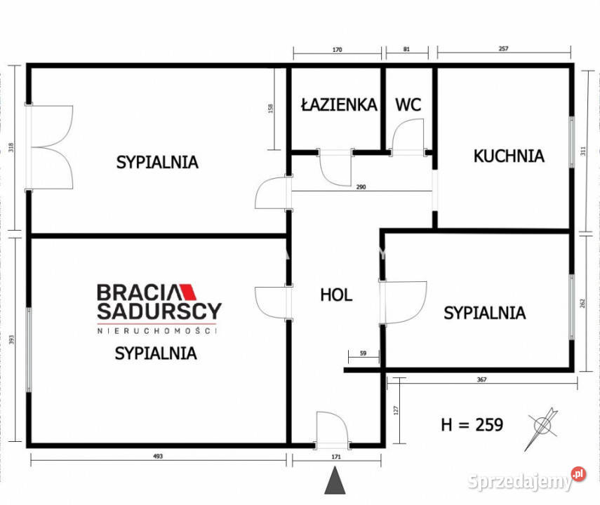 sprzedaży mieszkania 6523m2 3 pokojowe Kraków cegła