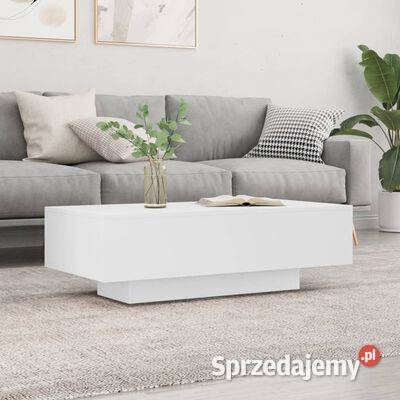 vidaXL Stolik kawowy biały 100x495x31 materiał Warszawa