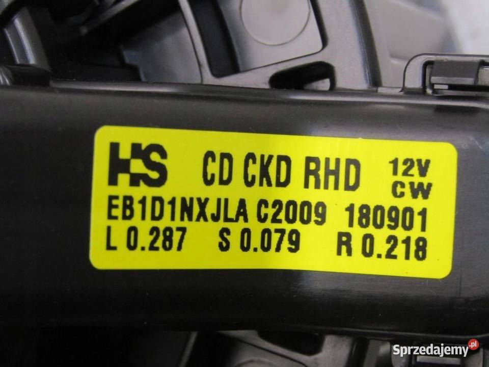 WENTYLATOR DMUCHAWA NAGRZRWNICY 16 CRDI KIA CEED osobowe lubelskie