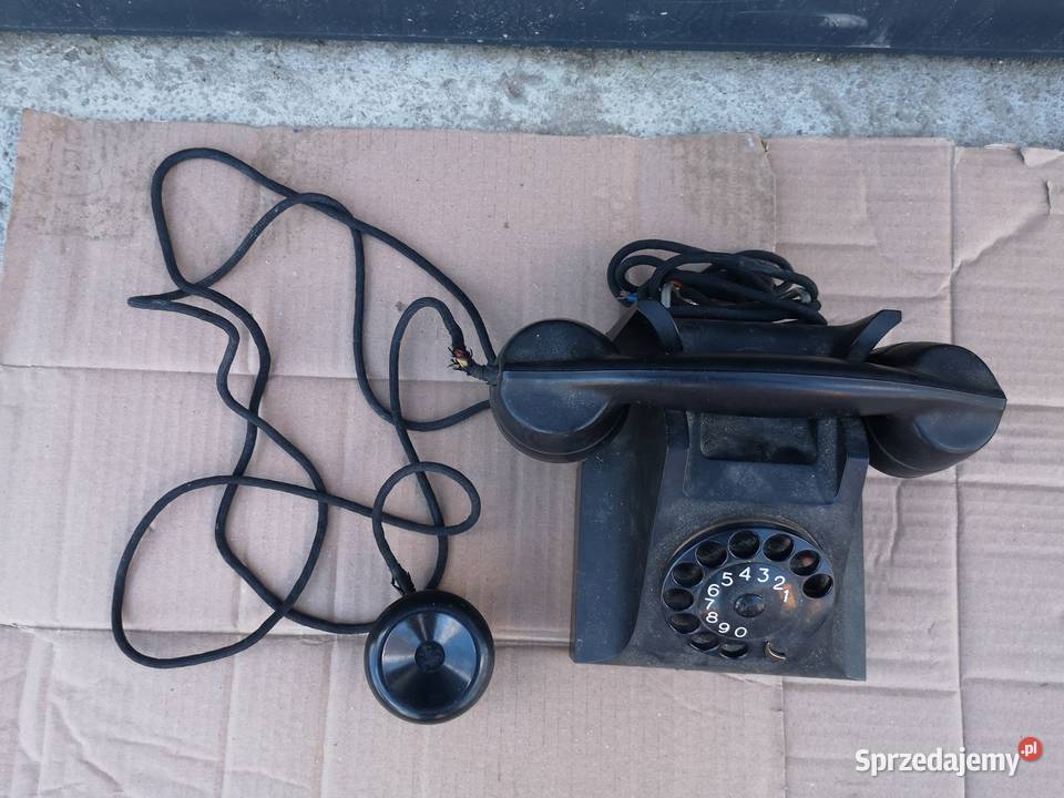 Zabytkowy telefon PTT Aleksandrów Łódzki