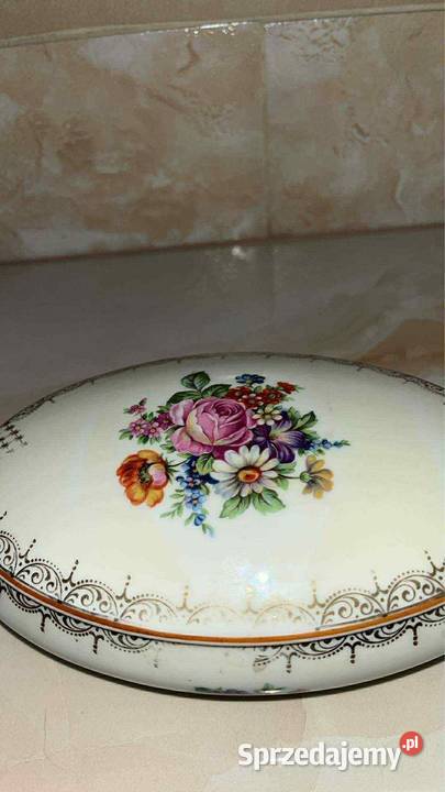 Puzderko Limoges France Porcelana i szkło