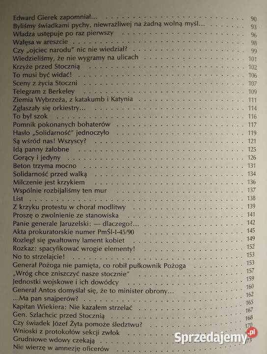 Grudniowe wdowy czekają Zbigniew Branach Gdańsk sprzedam