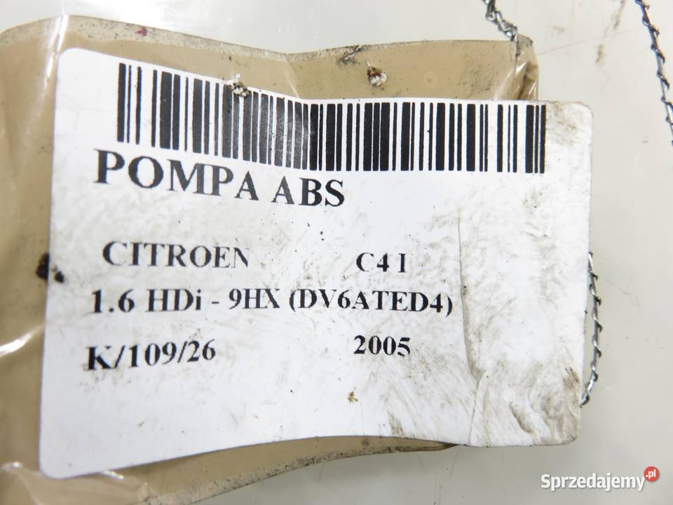 POMPA ABS CITROEN C4 I 0265800406 osobowe