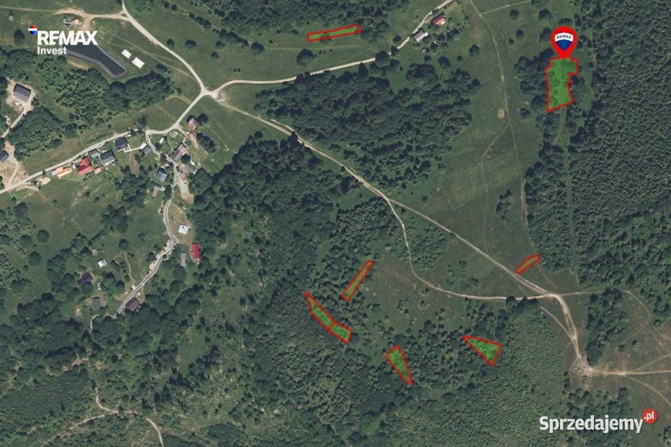 Kompleks działek 4914 m2 Zwardoń Rachowiec Sprzedaż