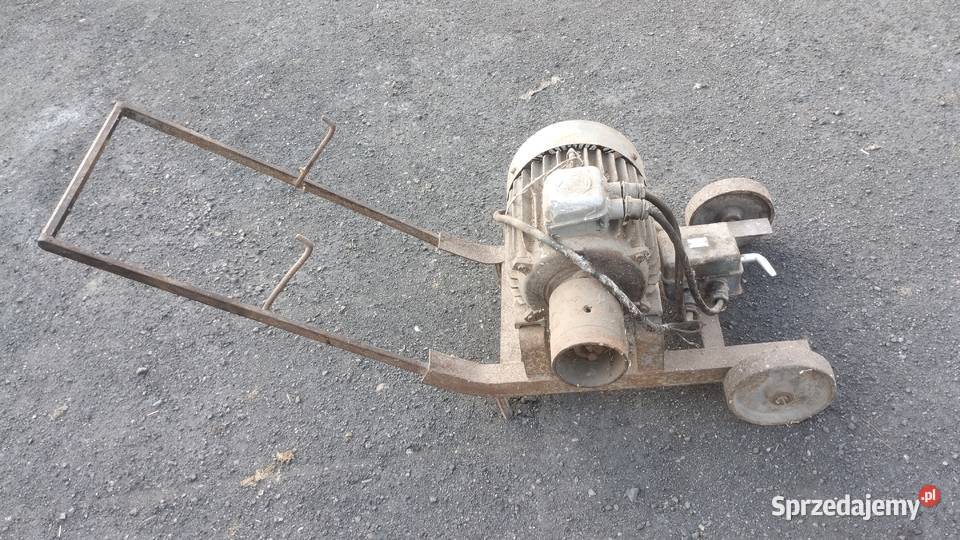 Silnik elektryczny 45 KW na wózku wielkopolskie Kolonia Kokanin