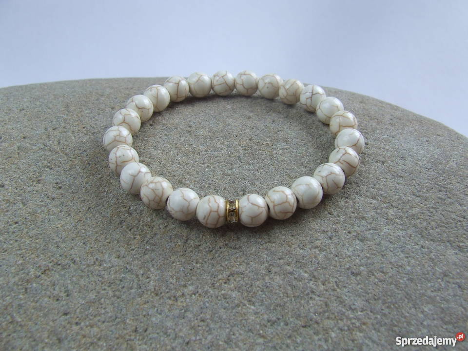 Bransoletka z turkusuturkus białyz podkarpackie Stalowa Wola