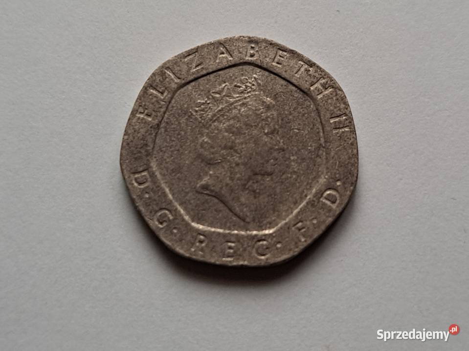 20 Pence 1991 Wielka Brytania Queen Elizabeth II Tarnowo Podgórne