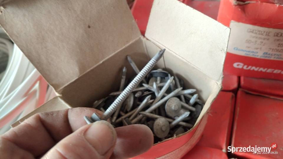 Gwoździe dekarskie Gunebo 60x7 wkręty do blachy