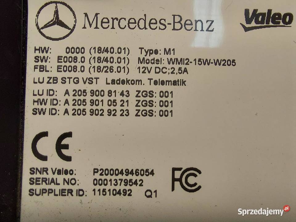 Mercedes EQC 400 W293 ŁADOWARKA INDUKCYJNA sprzedam