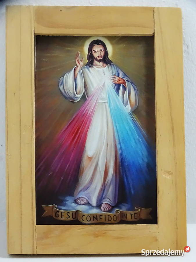 Obrazek Jezusa Miłosiernego Jezu ufam Tobie Gesu Biłgoraj sprzedam