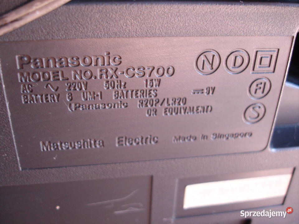 Radiomagnetofon PANASONIC RXCS700 Zielona Góra