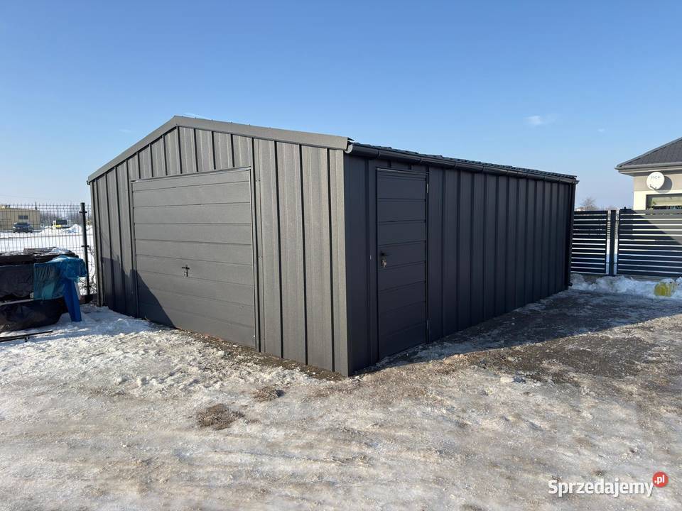 Garaż z blachy na rąbek 6x6 producent 7x6 7x7 Kluczbork sprzedam