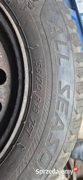 Koła opony wielosezon zimą 15570R13 75T nowe