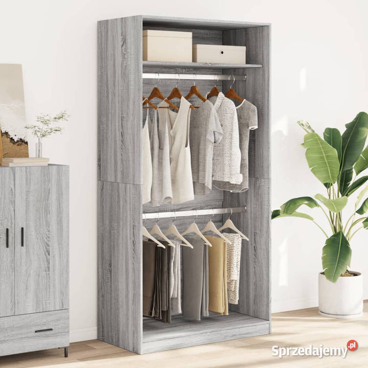 Szafa szary dąb sonoma 100x50x200 materiał Warszawa