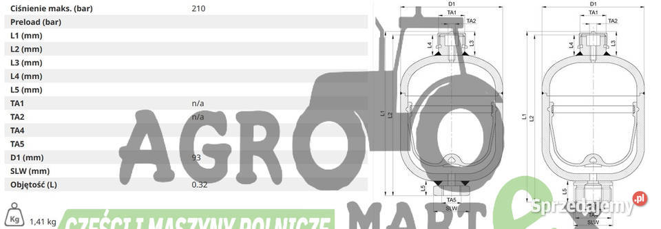 1530700C1 HYDROAKUMULATOR CNH Wichrów