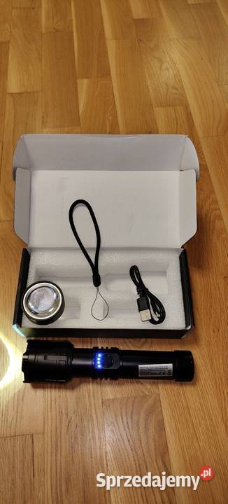 Super mocna latarka LED z soczewką Protasy
