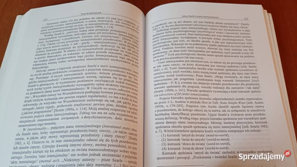 Intencjonalność jako kategoria filozofii umysłu pomorskie Gdańsk