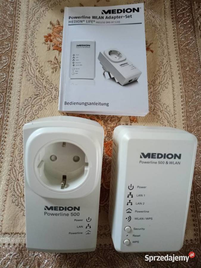 Zestaw adapterów Powerline WLAN MEDION LIFE Drawski Młyn