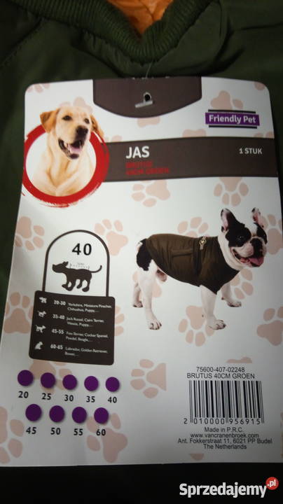 kurtka psa pikowana ciepła rozmiar 40 Pozostałe Psy Błaszki