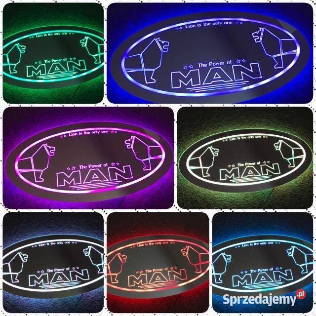 MAN LED mirror 60x30 24v multicolor 3m cable wielkopolskie Kobierno