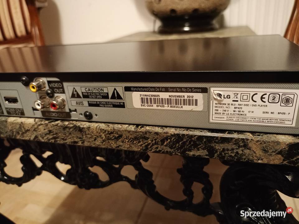 Odtwarzacz Bluray DVD LG BP420 Drawski Młyn