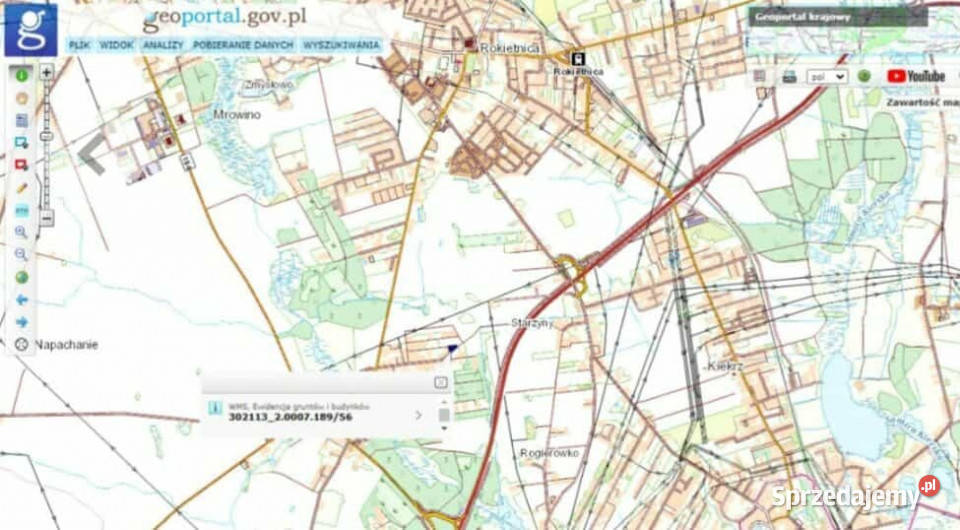 ładna działka Napachanie 881 m2 las jezioro 881m2 sprzedam