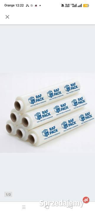 Folia stretch 25 paleta 252 sztuk Mega 1750 Radomsko sprzedam