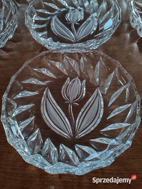 Kryształowe talerzyki tulipany