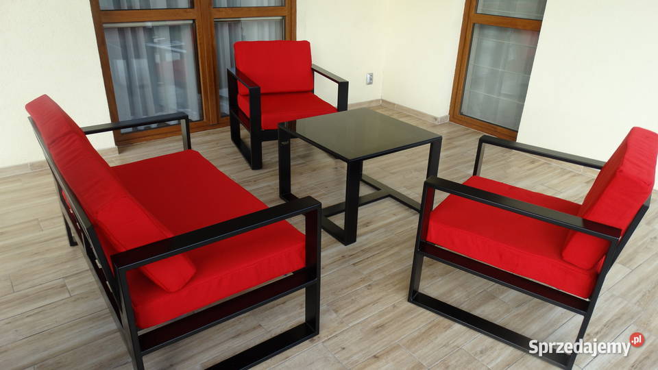 Nowoczesne meble tarasowe ogrodowe metalowe Narożniki Płock