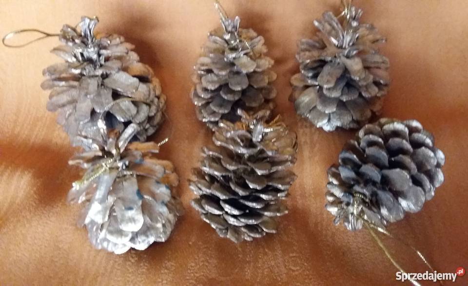 Ozdoby na choinkę szyszki wielokolorowy Łódź