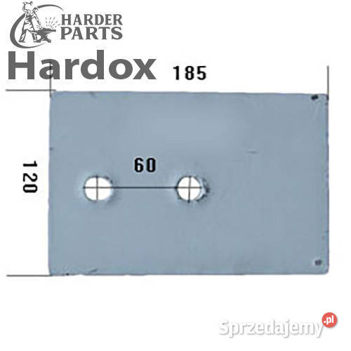 Płoza tylna HARDOX 80601P 74612P części do pługa nieuszkodzony Suwałki