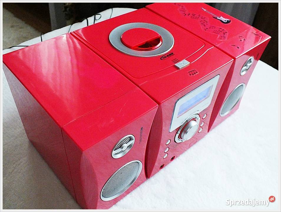 Różowa MINI Wieża CD BigBen Aux Radio Żary sprzedam