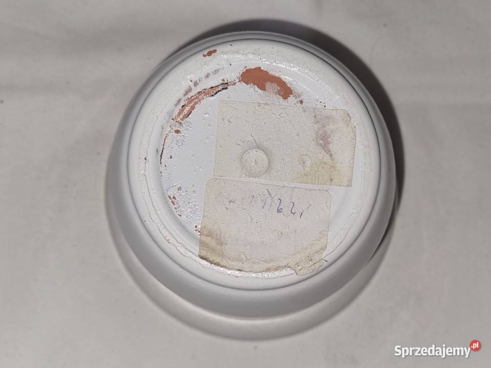 Ceramiczna osłonka na doniczkędoniczka biały