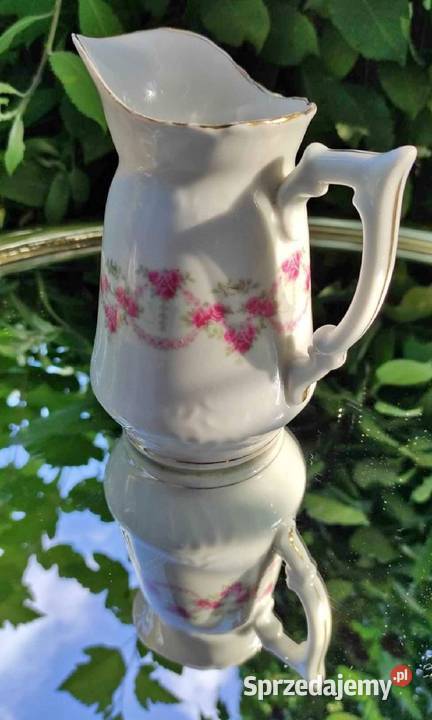 SECESYJNY MLECZNIK Z GIRLANDAMI KWIATÓW Pabianice