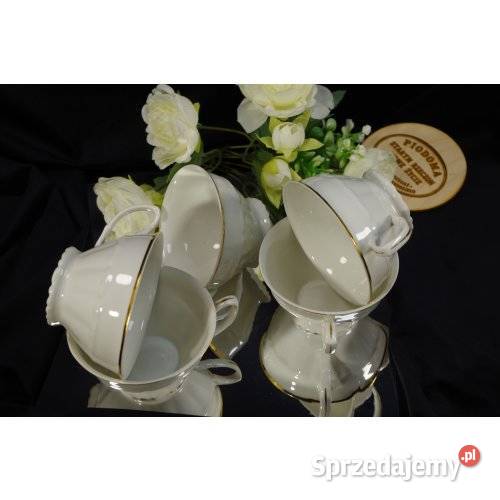 Komplet 5 filiżanek porcelanowych Bogucice ze Porcelana i szkło