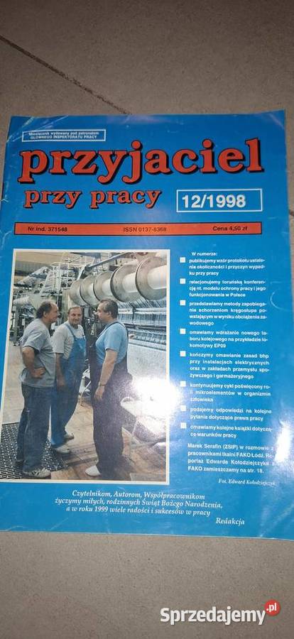 Kolekcja Przyjaciel pracy 19972000 11 numerów Łęczyca