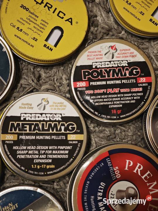 Śrut Baracuda Predator Norica kal55mm 22 Sporty strzeleckie i myślistwo Busko-Zdrój