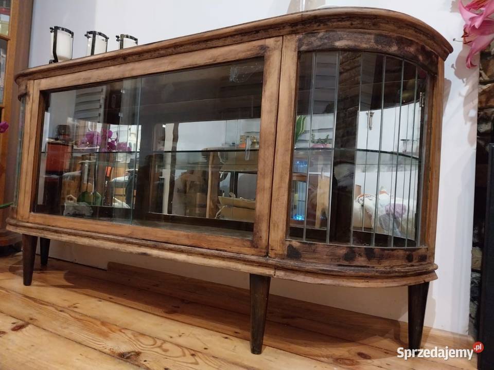 Komoda witryna retro vintage jamnik ciezka sprzedam
