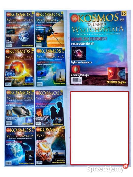 Kosmos Tajemnice Wszechświata zeszyty i DVD Gdynia sprzedam