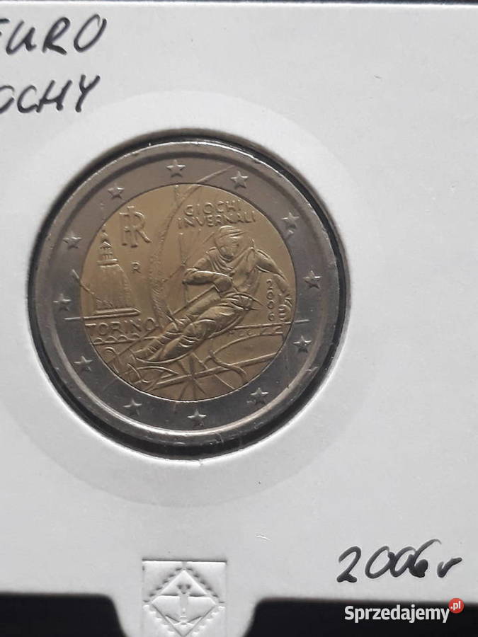 2 Euro Włochy 2006 r Zimowa Olimpiada w Turynie wielkopolskie Konin