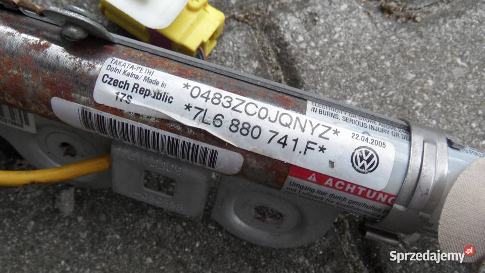 VW TOUAREG I 05r AIRBAG kurtyna lewa 7L6880741F osobowe sprzedam