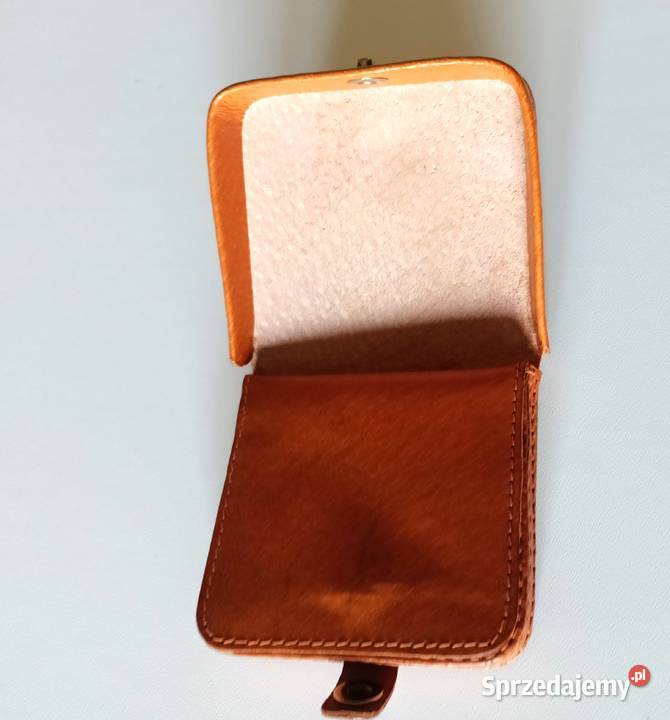 Portmonetka portfelik skóra z PRL vintage Łódź sprzedam
